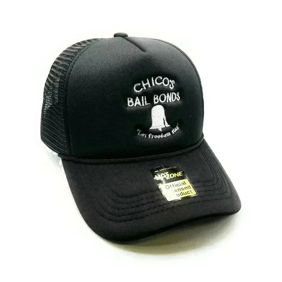 Chicos Bail Bonds (Bad News Bears) Mesh Trucker Snapback (Black) - Picture 1 of 1